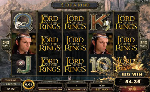 lord rings slot review